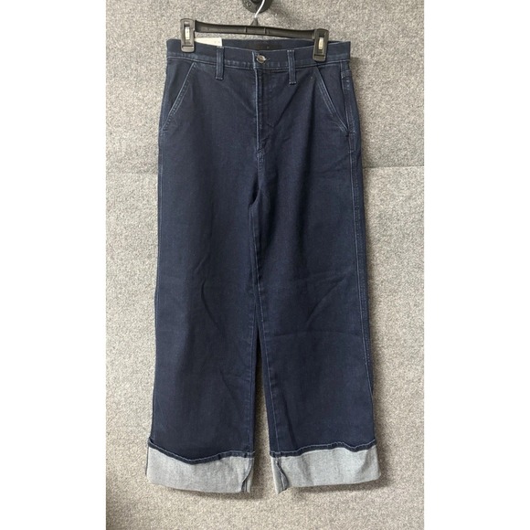 Joe's Jeans Denim - Joes Jeans Womens 29 Magical Wide Leg Cuffed Cropped Denim High‎ Retro Y2K  R16